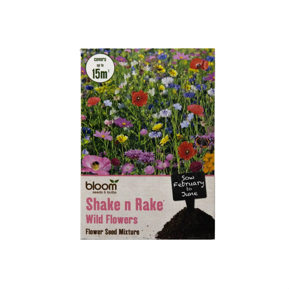 Shake N Rake Wildflowers - Flower Seed Mixture