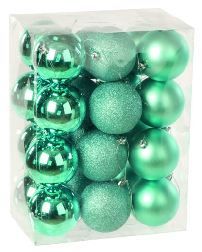 Blue Bauble Selection - Pack of 24 - Christmas Tree Decoration