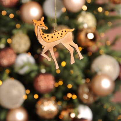 Scandinavian Wooden Reindeer - Christmas Decoration