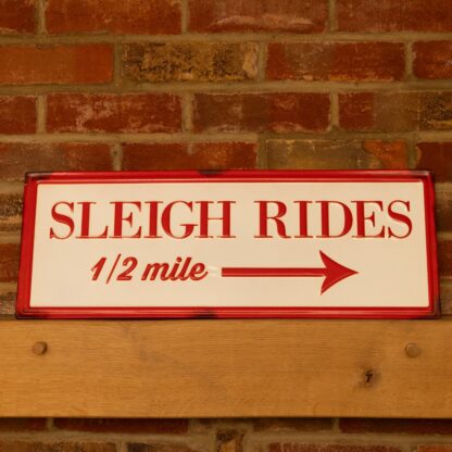 Sleigh Rides Christmas Sign - Christmas Home Decor