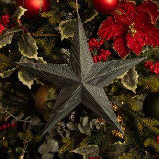 Hanging Dark Green Paper Star - Christmas Tree Decoration