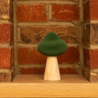 Green Wooden Mushroom - Christmas Decoration