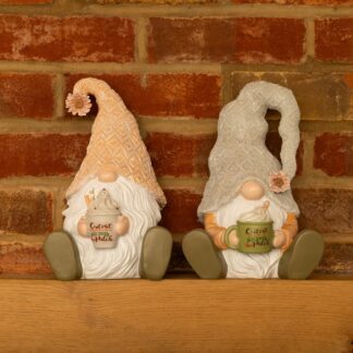 Pack of 2 Harvest Gonks With Mug - Christmas Decoration
