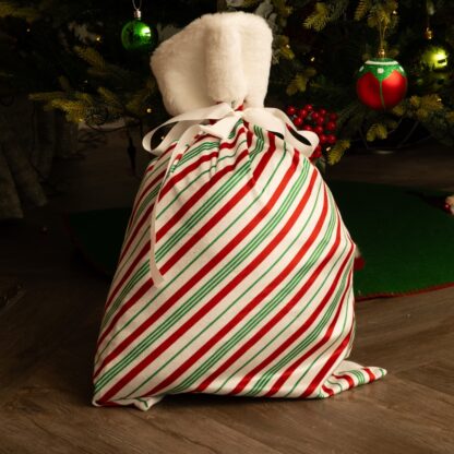 Candy Cane Stripe Sack - Christmas Decoration