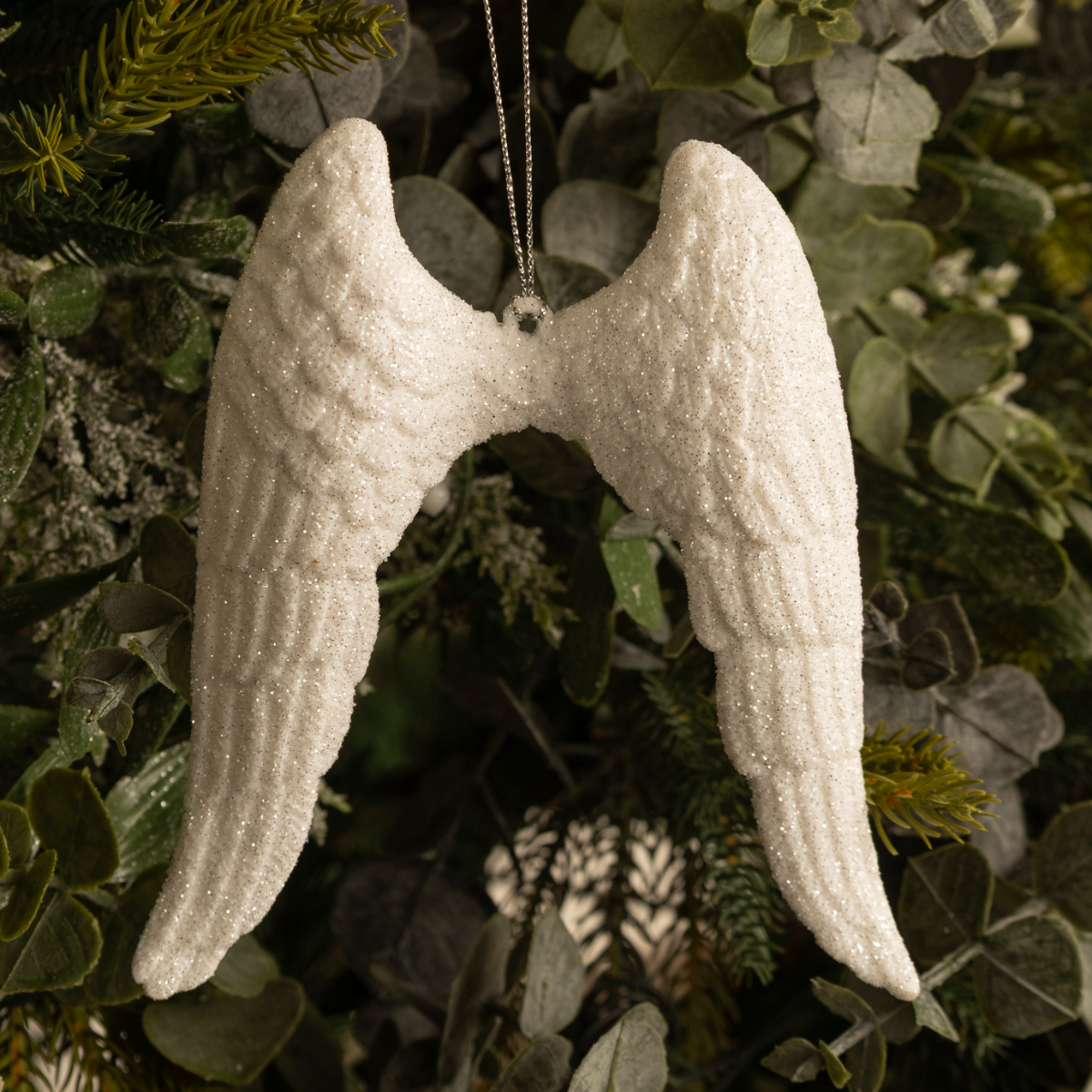 White Angel Wing - Christmas Tree Decoration