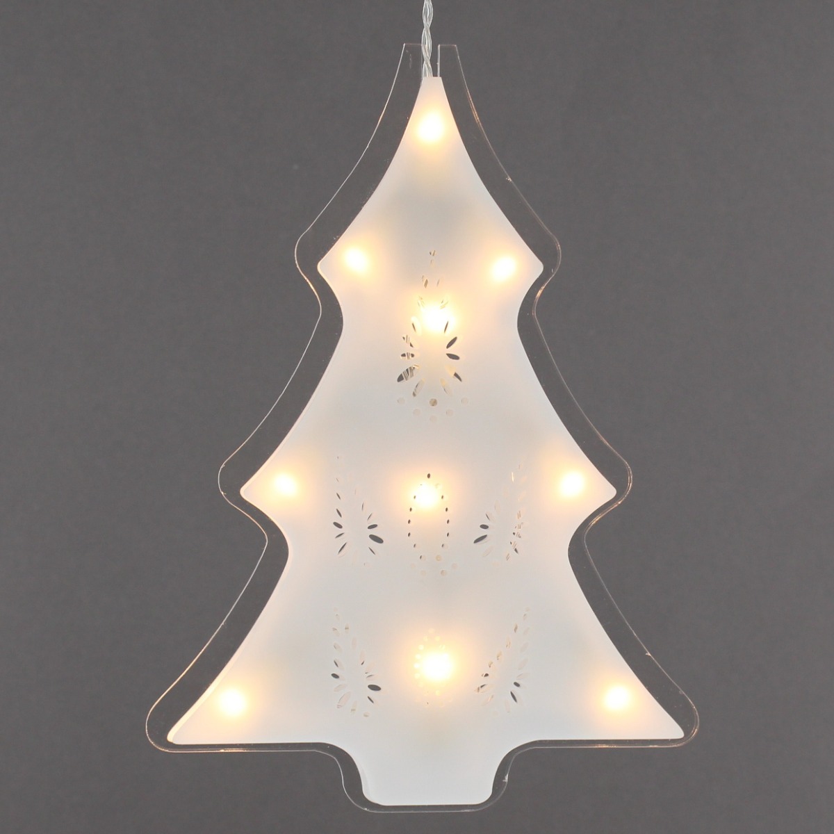 Warm White Led Acrylic Tree - Christmas Decoration - Battery Operated