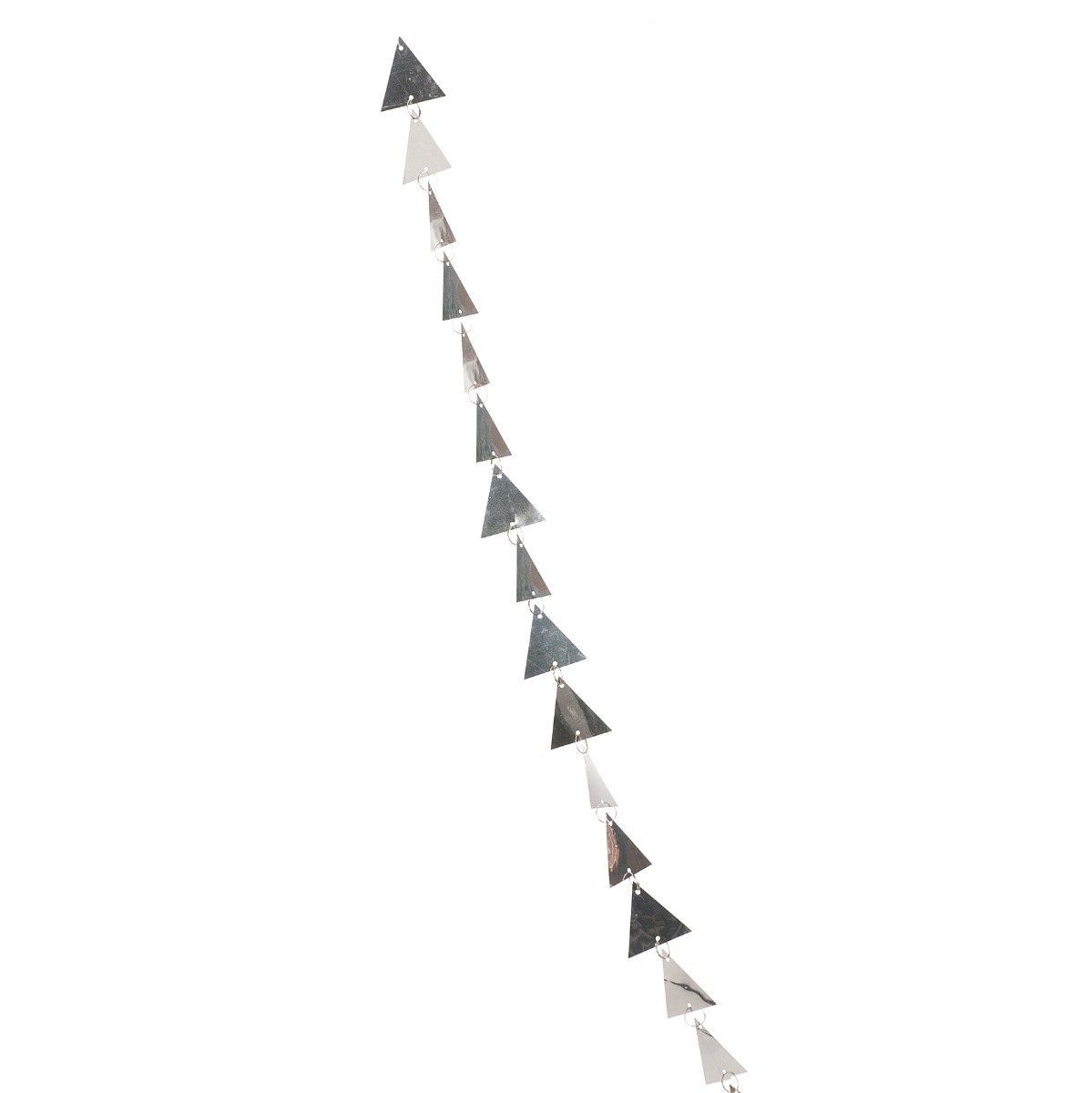 Silver Geometric Garland - Christmas Decoration