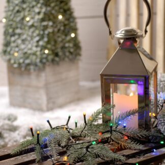 200 Multicolored Led Timer Lights - Christmas String Lights - Battery Operated