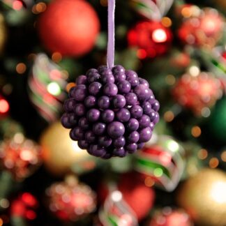 Purple Berry Cluster Bauble - Christmas Tree Decoration