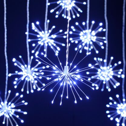 Starburst Curtain Lights - Christmas Lights - White Led Lights