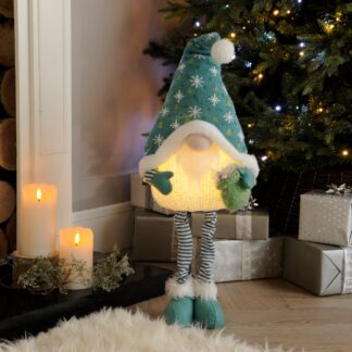 Led Light Standing Telescopic Leg Gonk - Christmas Decoration
