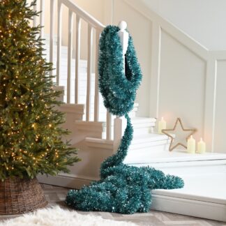 Super Long Powder Blue Tinsel - Christmas Tree Decoration