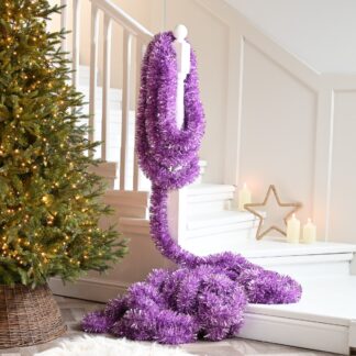 Super Long Blush Pink Tinsel - Christmas Tree Decoration