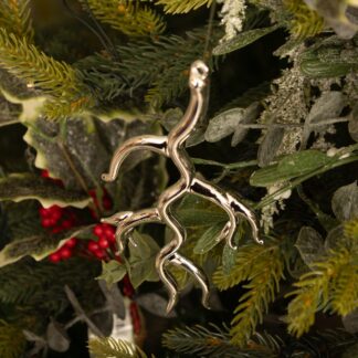 Silver Glass Branch - Christmas Tree Decoration