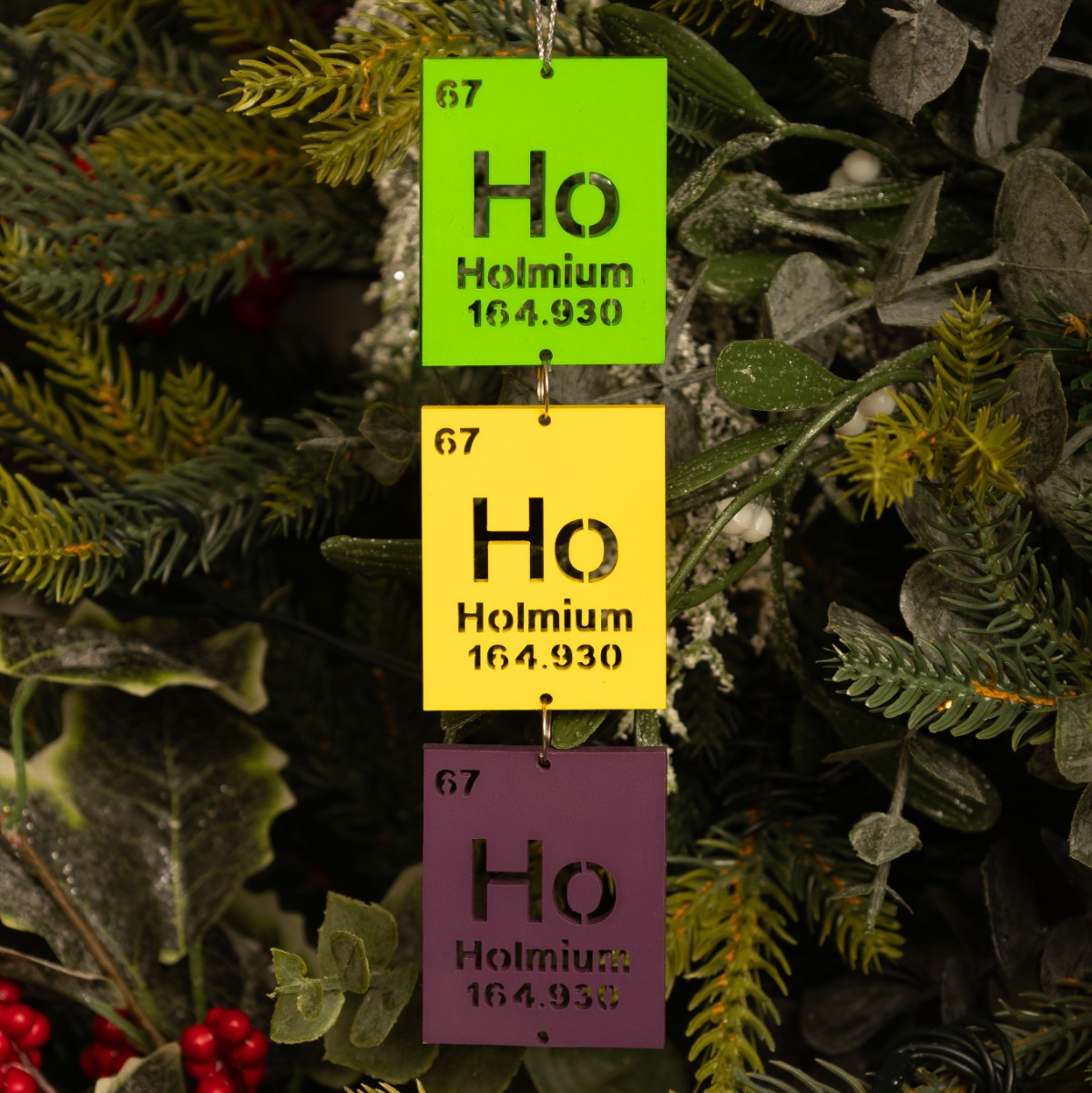 Ho Ho Ho Periodic Droplet - Christmas Tree Decoration