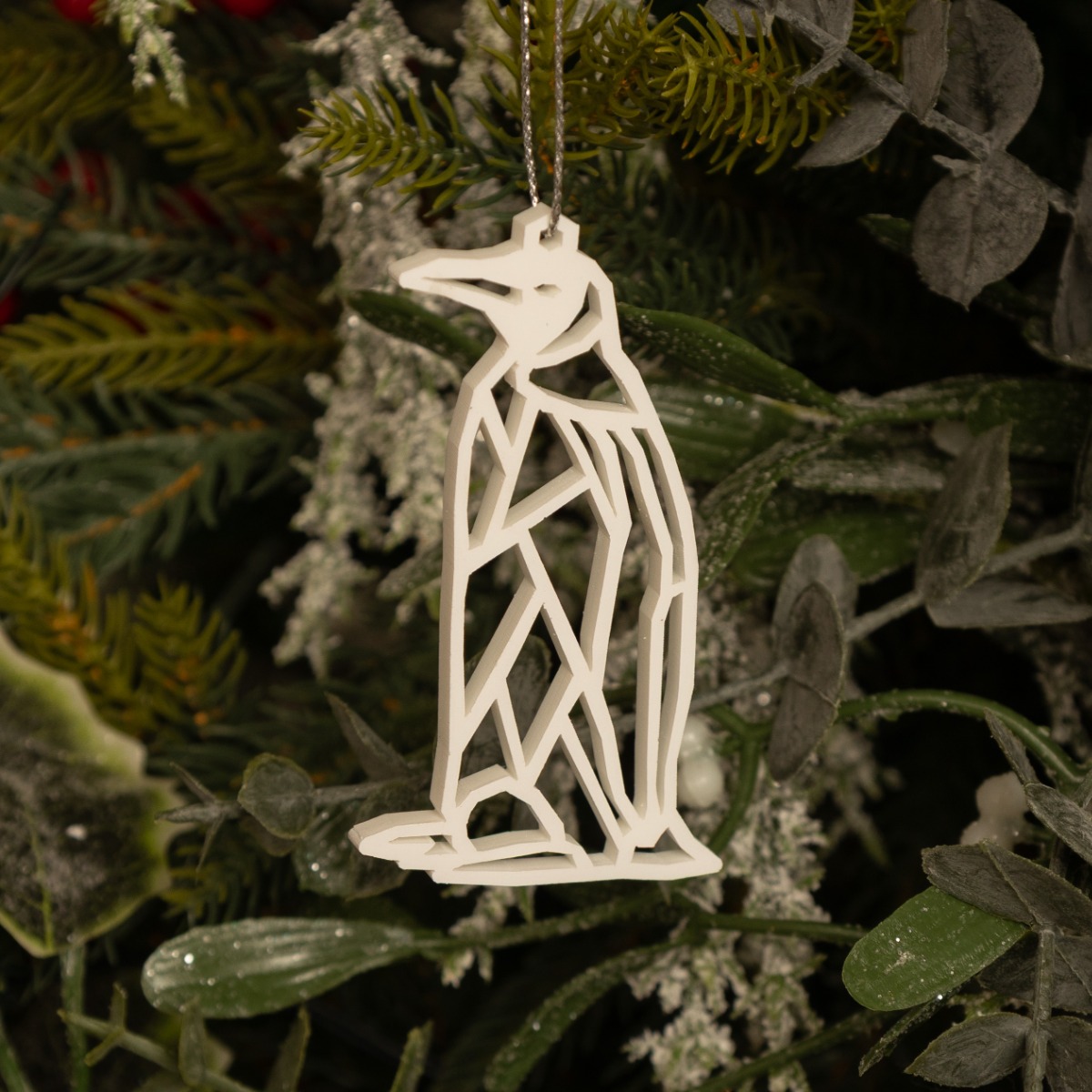 Acrylic White Penguin - Christmas Tree Decoration