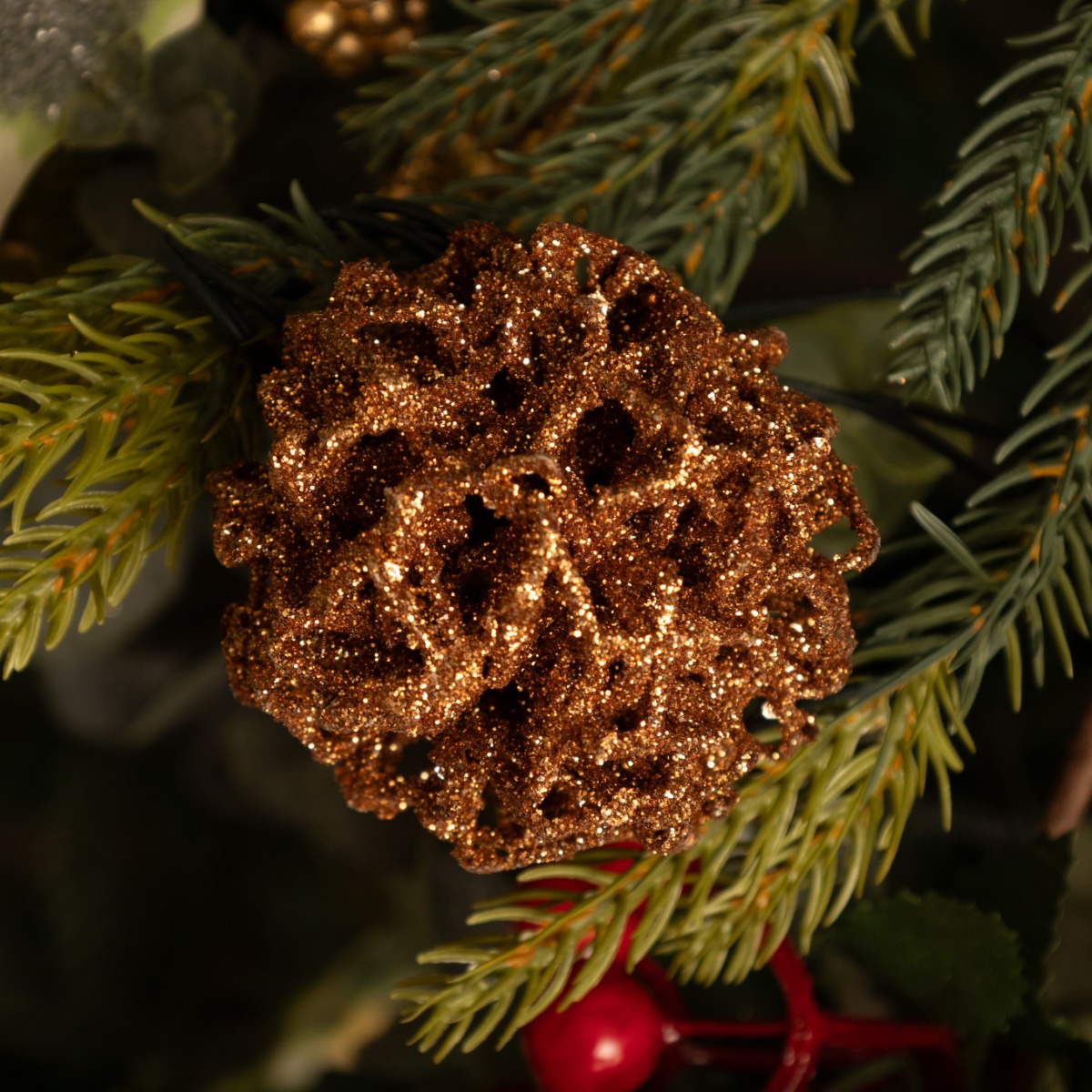 Rose Gold Wire Ball - Christmas Tree Decoration