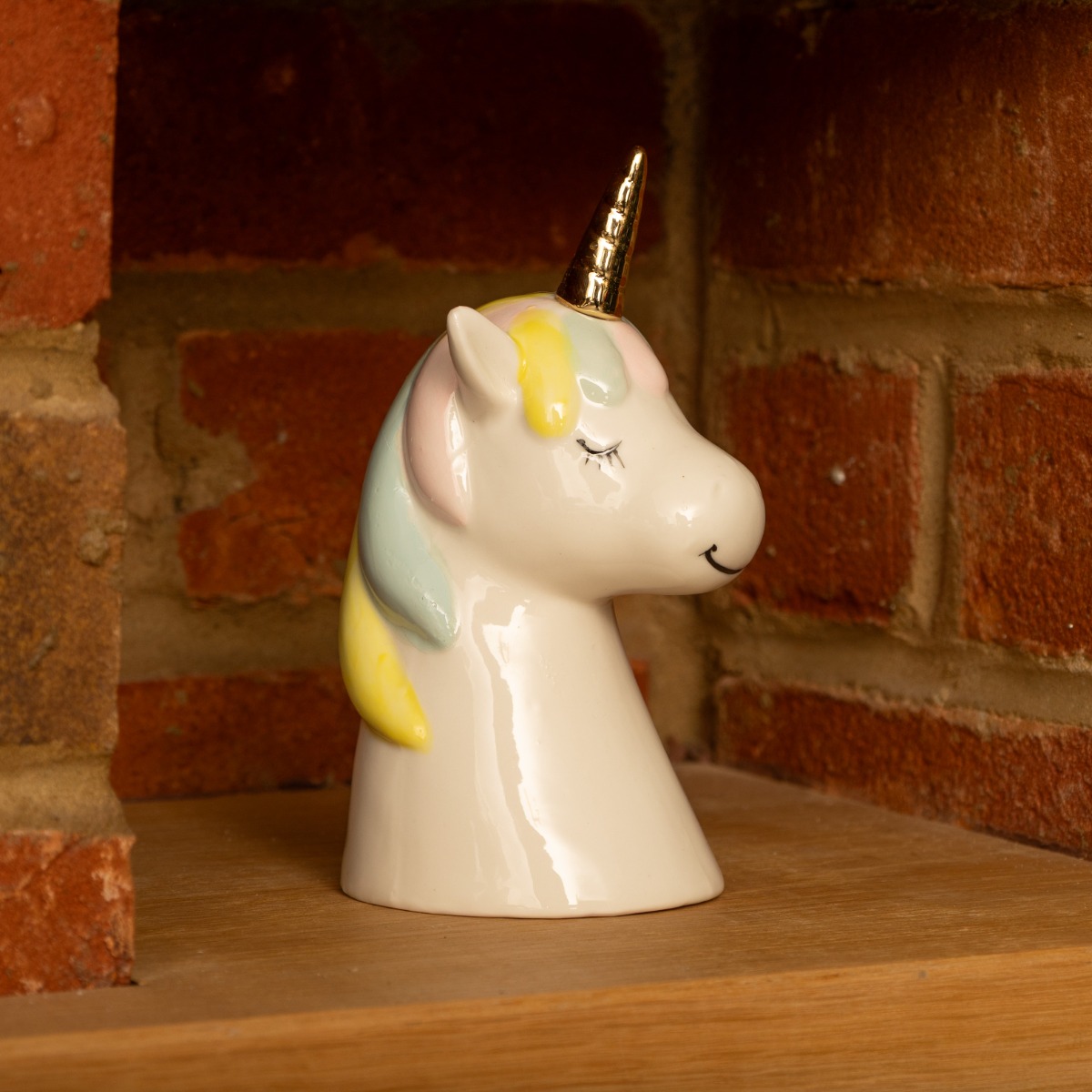 Tabletop Rainbow Unicorn Head - Christmas Decoration