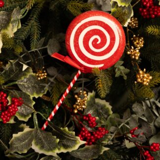 Red And White Lolipop Candy - Christmas Decoration