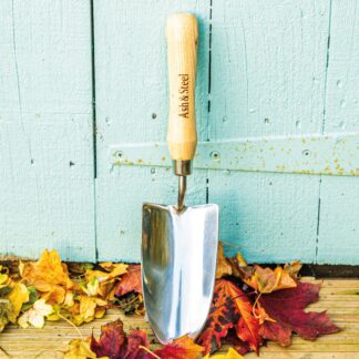 Ash & Steel: Heavy Duty Stainless Steel Garden Hand Trowel With Ash Handle