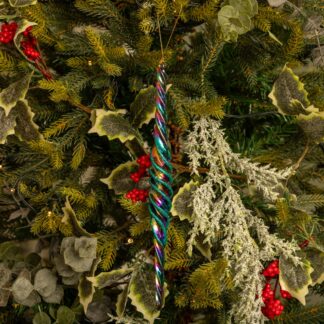 Hanging Iridescent Icicle - Christmas Tree Decoration