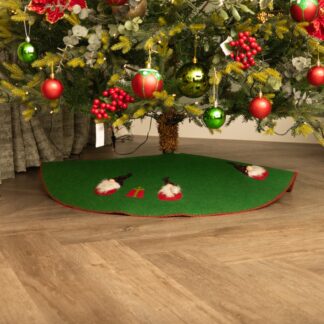Green Skirt With Gonks - Christmas Decoration