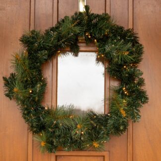 Light Up Firefly Wreath - Battery Operated - Christmas Decoration