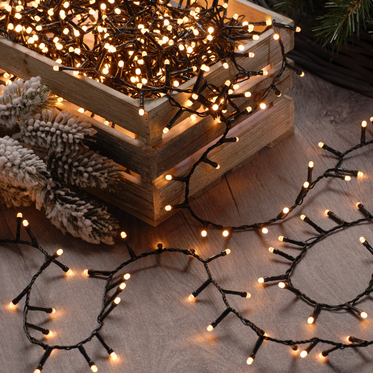 520 Traditional Warm White Glow-Worm Lights - Christmas Lights