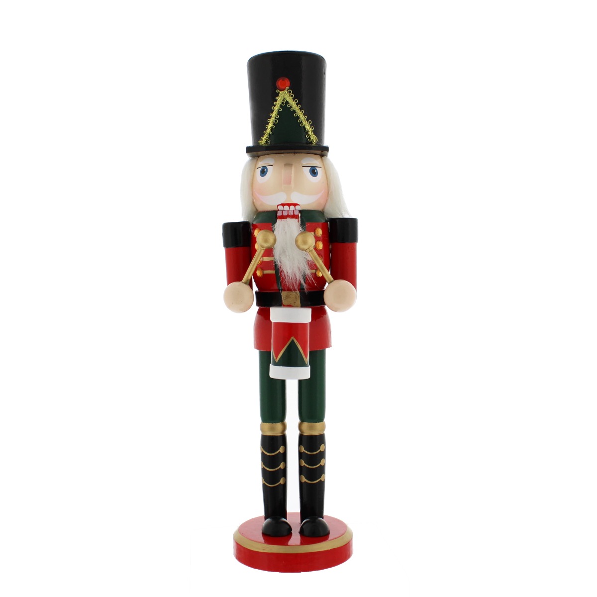 Traditional Drummer Nutcracker - 30cm Tall - Christmas Decoration