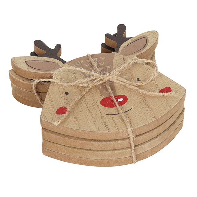 Reindeer Coaster Set - Christmas Decoration