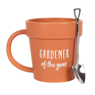 Gardener of The Year Pot Mug And Shovel
