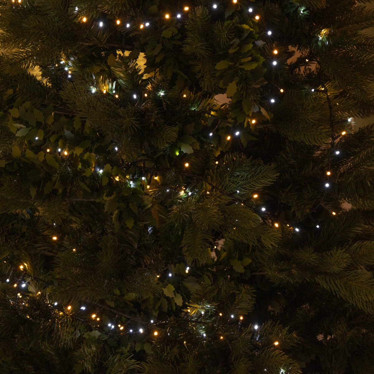 2000 Warm White And White Led Sparkle Lights - Christmas Tree Lights