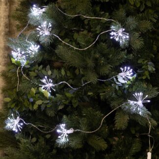 Twinkling Starburst Lights - Bright White - Christmas Tree String Lights