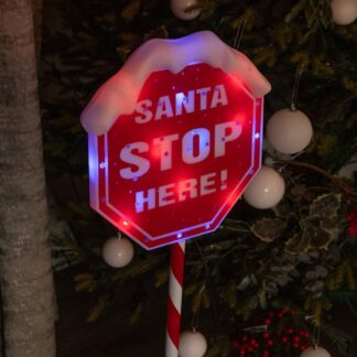 Santa Stop Here Pathfinder Light - Christmas Outdoor Lighting - 100cm