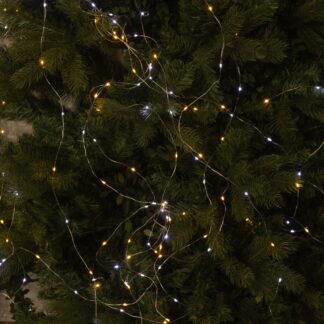 200 White & Warm White Branch Lights - Christmas Tree Lights
