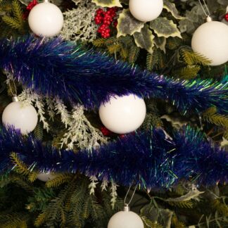 Purple Poodle Tinsel - Christmas Tree Decoration - 2m