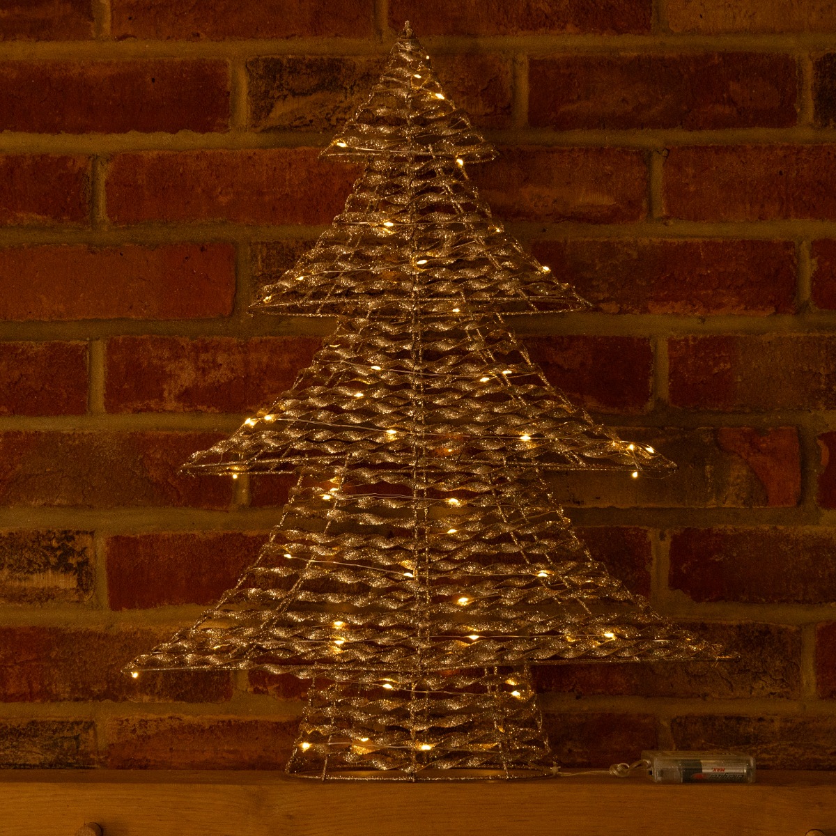 Led Champagne Gold Tree - Christmas Decoration - 60cm