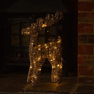 Led Champagne Gold Reindeer - Christmas Decoration - 55cm