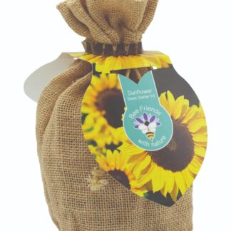 Jute Pouch Sunflower Seed Starter Kit