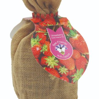 Bee Friends® Jute Bag Seed Starter Kit - Strawberry