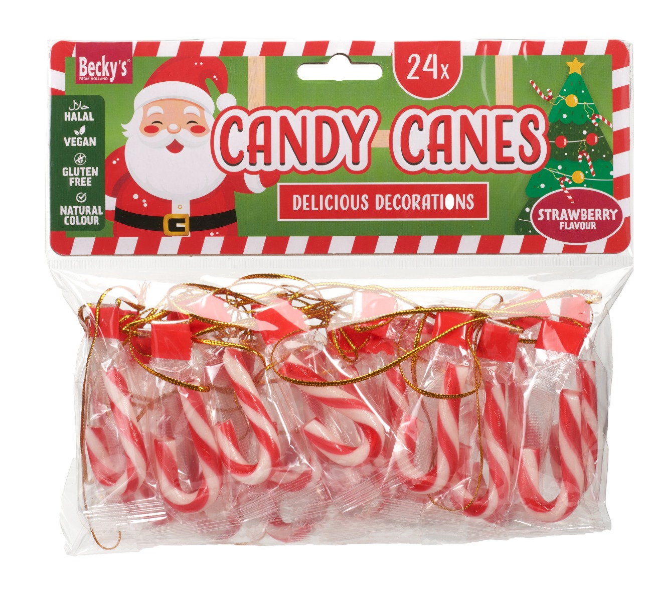 Mini Candy Canes - 24 Candy Canes in Assorted Flavours