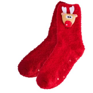 Reindeer Socks Gift House With Chocobombs And Marshmallows