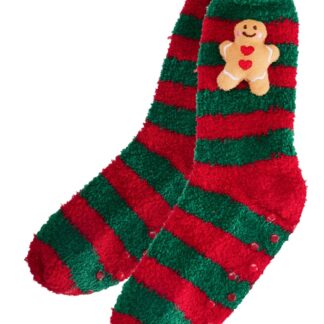 Gingerbread Socks Gift House With Chocobombs And Marshmallows