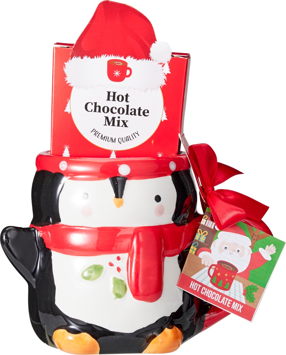 Penguin Mug With Hot Chocolate Mix