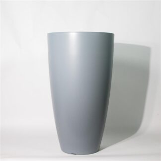 Grey Tall Egg Shape Planter - 53cm Tall