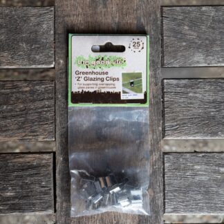 Greenhouse 'Z' Glazing Clips - Greenhouse Window Pane Clips - 25 Pack
