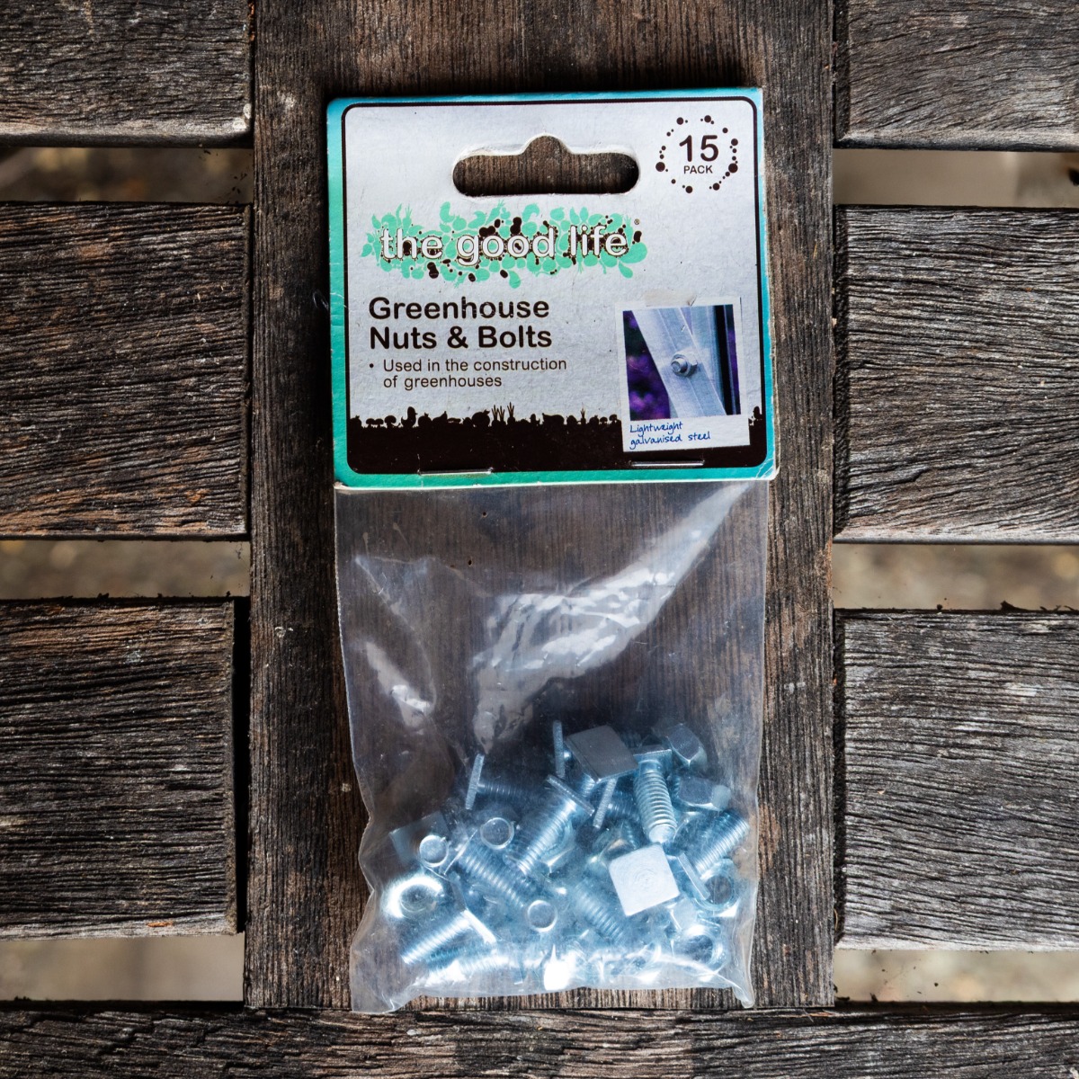 Replacement Greenhouse Nuts & Bolts - 15 Pack