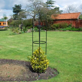Metal Garden Obelisk - Perfect For Climbing Plants - 1.9m Tall