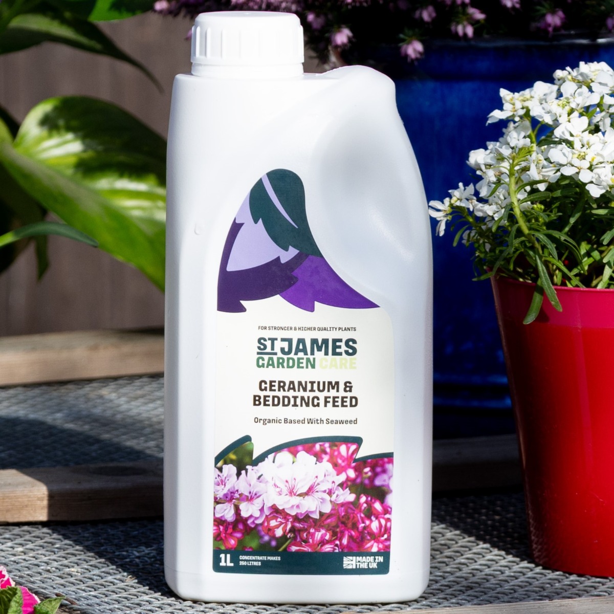 Geranium & Bedding Plant Fertiliser – Special Organic Feed For Geranium & Bedding Plants