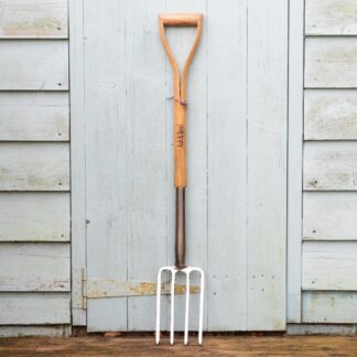 Ash & Steel: Heavy Duty Stainless Steel Garden Border Fork With Ash Handle